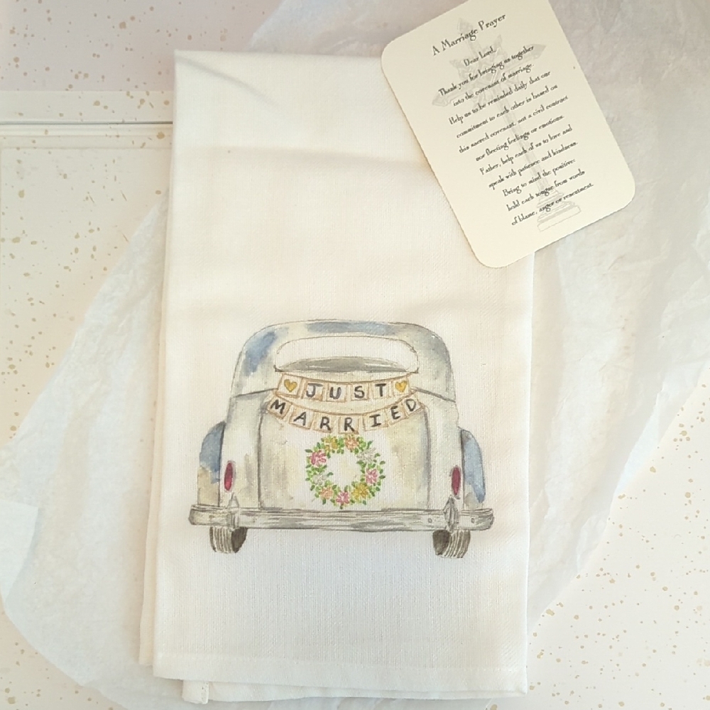 Just Married Kitchen Towel